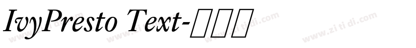 IvyPresto Text字体转换